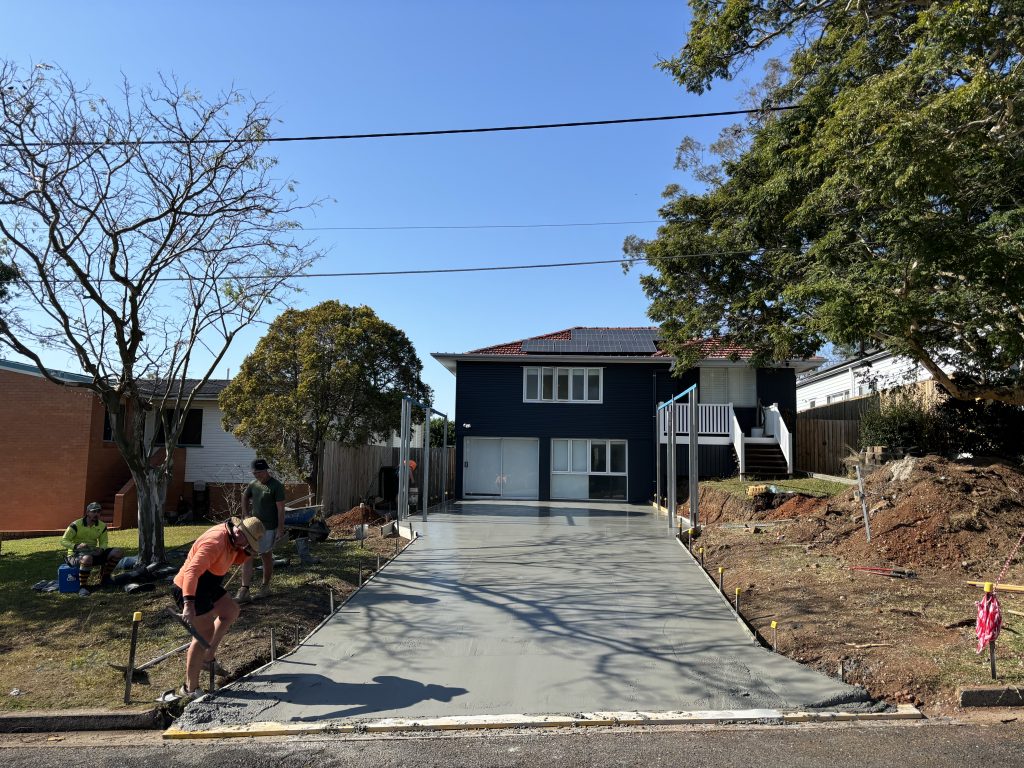 Concrete driveway construction Mount Gravat QLD