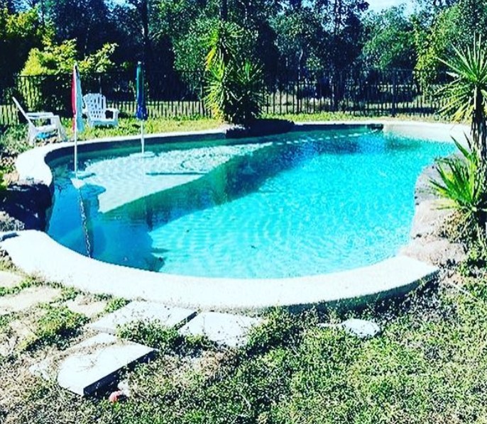 Before swimming pool renovation in Logan Village QLD