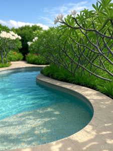 Swimming pool landscaping Capalaba QLD