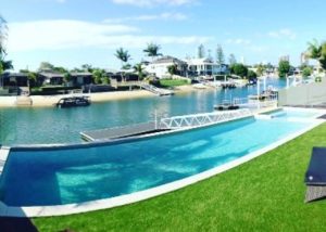 Swimming pool landscaping Gold Coast