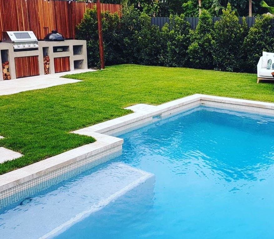 Swimming pool landscaping Hawthorne QLD