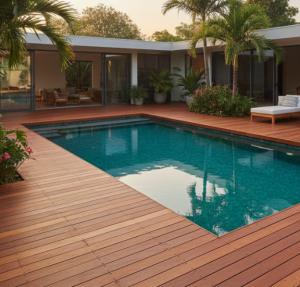Timber pool decking Chelmer QLD