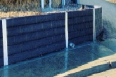 Retaining wall construction