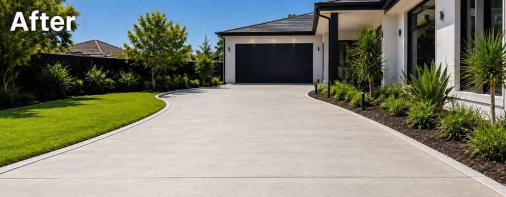 After concreting contractors Brisbane
