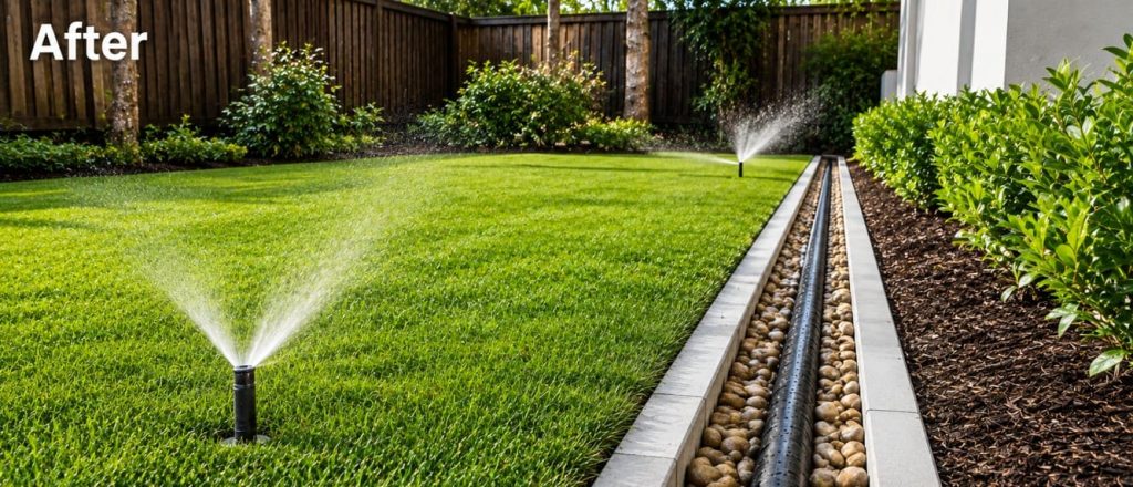 After irrigation and drainage Brisbane