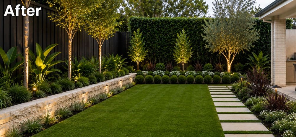 After landscaping and softscape services Brisbane