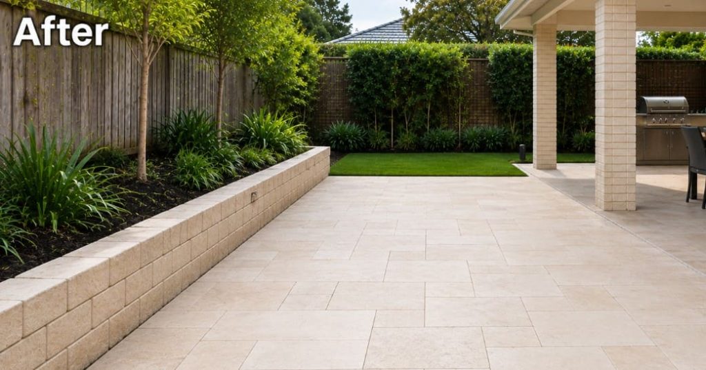 After paving and tiling contractors Brisbane