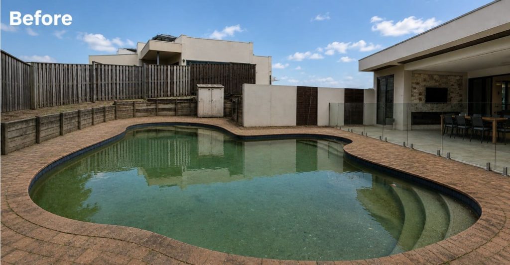 Before swimming pool renovations Brisbane